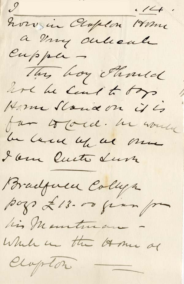 Large size image of Case 2 8. Letter from Helen May  20 July 1885
 page 2