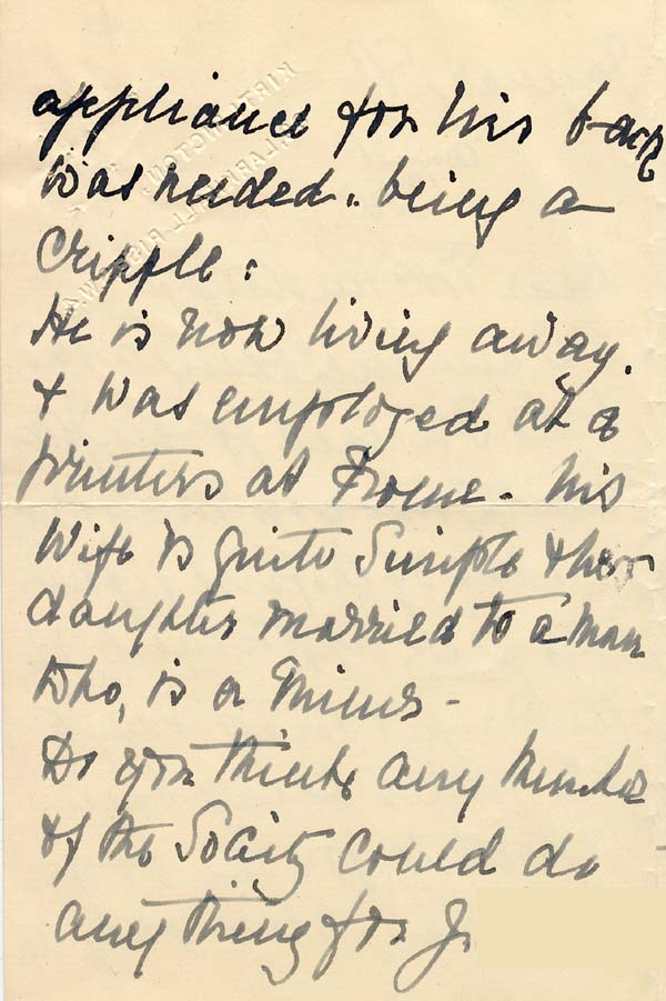 Large size image of Case 2 34. Letter from Miss S.  8 January 1930
 page 2