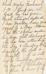Image of Case 2 2. Letter from Sarah Baillie, Matron of Motherless House, Southend on Sea  c. 6 September 1882
 page 2