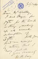 Image of Case 2 8. Letter from Helen May  20 July 1885
 page 1