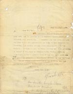Image of Case 2 13. Letter to Mrs Hull  22 November 1906
 page 1