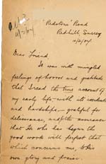 Image of Case 2 15. Letter from J.  4 February 1907
 page 1