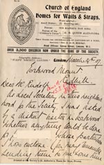 Image of Case 2 17. Letter from Mrs Hull  14 March 1907
 page 1
