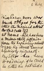 Image of Case 2 33. Letter to Miss S.  c. 6 January 1930
 page 1