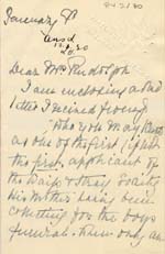 Image of Case 2 34. Letter from Miss S.  8 January 1930
 page 1