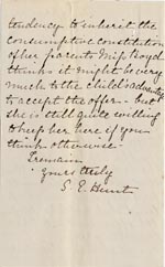 Image of Case 49 4. Letter from S.E. Hunt  24 March 1884
 page 2