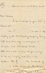 Image of Case 86 4. Letter from the U.S. Bunting Company 24 March 1885
 page 1