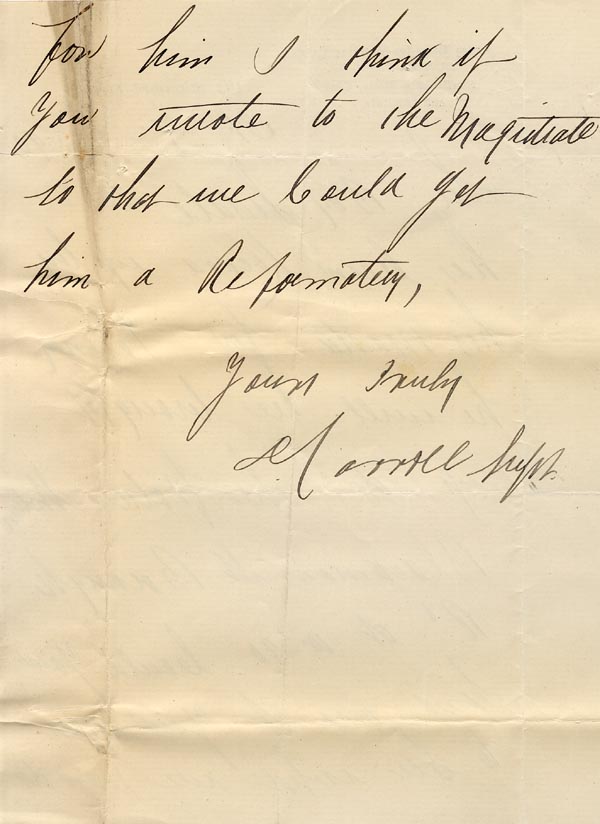 Large size image of Case 89 3. Letter from the Jersey Home for Working Lads 31 July 1890
 page 2