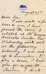 Image of Case 89 5. Letter from E 23 August 1890
 page 1