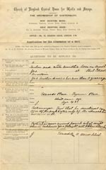 Image of Case 175 1. Application to Waifs and Strays' Society  16 June 1883 
 page 1