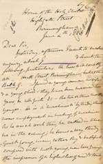 Image of Case 176 3. Letter from Sister Emma, House of the Holy Child, 4 June 1886
 page 1