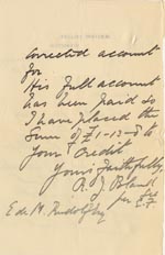 Image of Case 176 7. Letter from Denston College 14 February 1890
 page 2