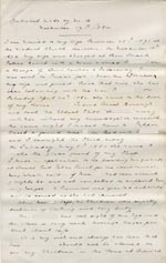 Image of Case 186 4. Statement by H's father 17 November 1884
 page 1