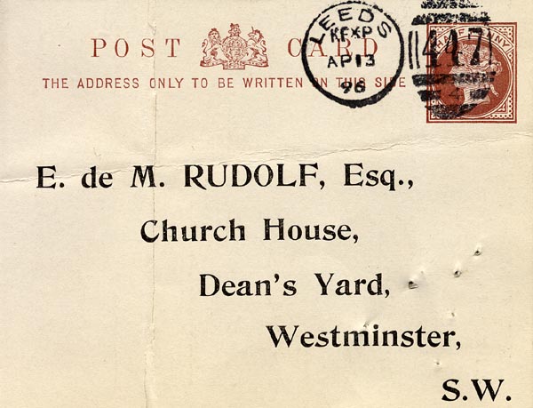 Large size image of Case 189 4. Notice of Discharge 11 April 1896
 page 1