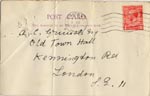Image of Case 189 8. Postcard from Miss J. 6 August 1931
 page 1