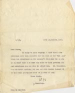 Image of Case 189 28. Letter from Miss Rushton 26 September 1931
 page 1