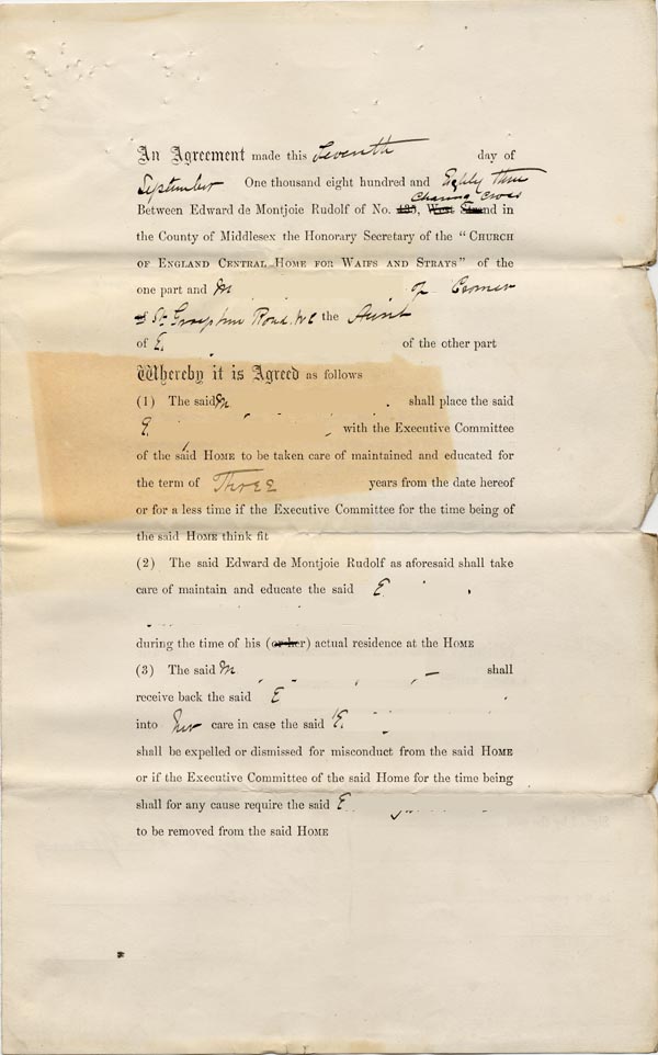 Large size image of Case 201 3. Placement order 7 September 1883
 page 1