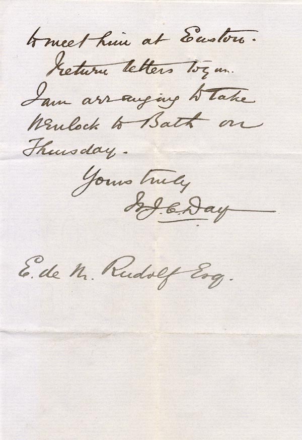 Large size image of Case 224 3. Letter from Standon Home 5 March 1889
 page 2