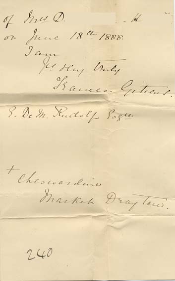 Large size image of Case 239 6. Letter from Fareham Home to the Revd Edward Rudolf enclosing letter about E. losing her situation  13 December 1888
 page 2