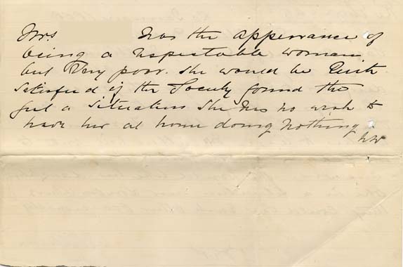 Large size image of Case 240 4. Note about a meeting with E's mother  20 January 1888
 page 2