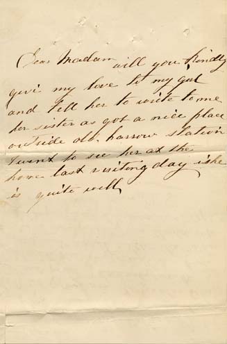 Large size image of Case 240 5. Letter from E's mother with note from Fareham Home attached  [January 1888]
 page 3