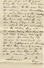 Image of Case 240 3. Letter from the Curate of St Andrew, Willesden concerning the family's finances  15 August 1883
 page 2