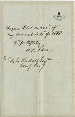 Image of Case 326 4. Letter to Revd Edward Rudolf from W.C. Parr 15 May 1888
 page 2