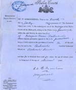 Image of Case 342 2. Order sending child to Industrial School  July 1884
 page 1