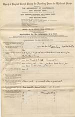 Image of Case 476 1. Application to Waifs and Strays' Society  17 April 1885
 page 1