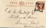 Image of Case 476 3. Postcard requesting a meeting with Revd Edward Rudolf about the girls  [November 1893]
 page 1