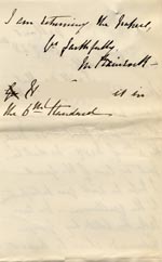 Image of Case 485 8. Letter arranging H's travel on 5 February  28 January 1892
 page 2