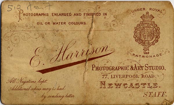 Large size image of Case 512 3. Photograph of P. in pageboy uniform c. 1886 
 page 1