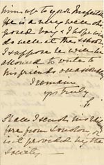Image of Case 512 2. Letter from Miss S. c. 17 August 1885
 page 2