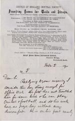 Image of Case 512 7. Letter from Standon Home 5 February 1890
 page 1