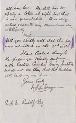 Image of Case 512 7. Letter from Standon Home 5 February 1890
 page 2
