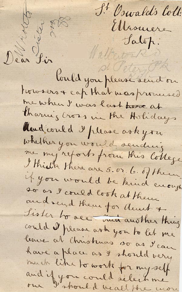 Large size image of Case 517 6. Letter from E.  [?1888]
 page 1