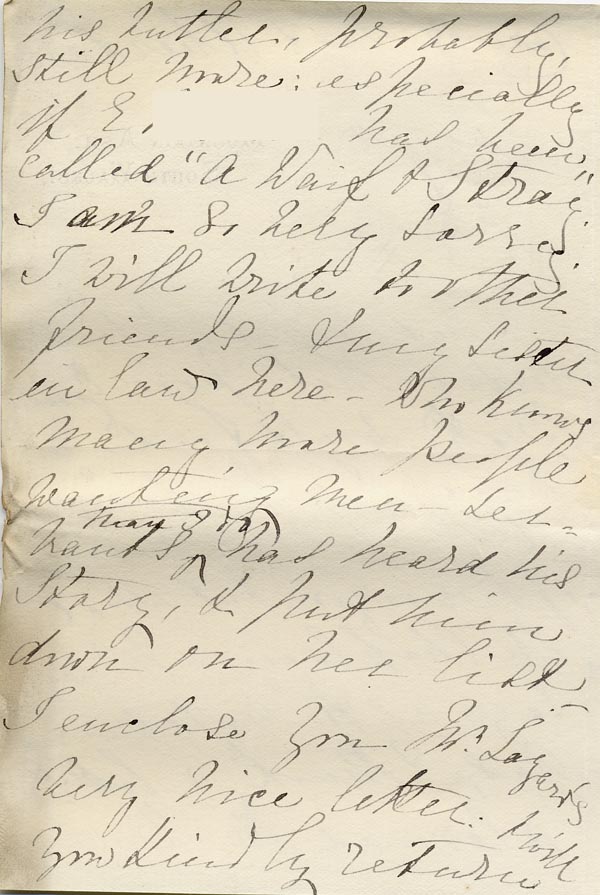 Large size image of Case 517 16. Letter from Miss M.S. Bruce  15 February 1889
 page 2