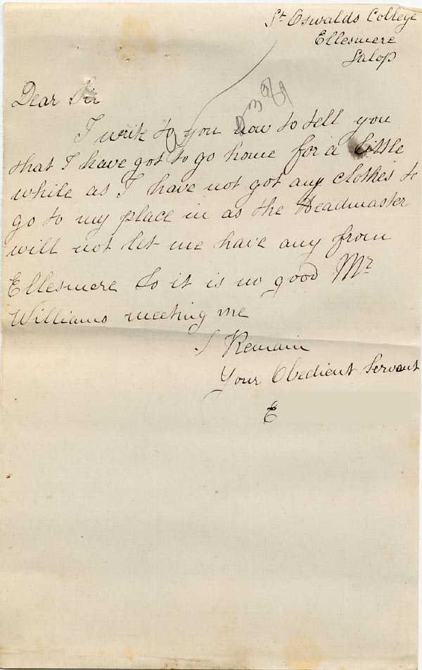 Large size image of Case 517 17. Letter from E.  [March 1889]
 page 1