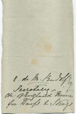 Image of Case 517 3. Note from Miss M.S. Bruce  31 August 1885
 page 1