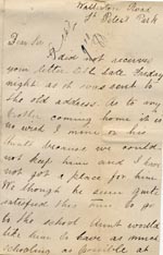 Image of Case 517 9. Letter from E's sister  October? 1888
 page 1