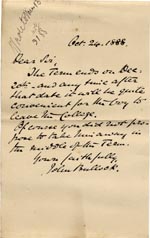 Image of Case 517 12. Letter from John Bullock  24 October 1888
 page 1