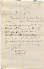 Image of Case 517 25. Letter from E.  [acknowledged 16 May 1889]
 page 1