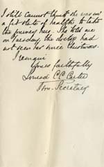 Image of Case 542 13. Letter from the Convalescent Home about F's death  17 March 1892
 page 3