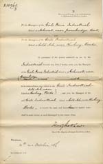Image of Case 791 3. Warrant of Transfer from one Industrial School to another  14 October 1886
 page 1