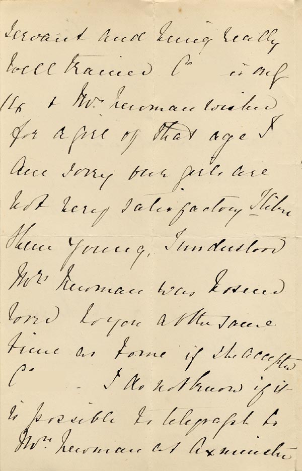 Large size image of Case 866 9. Letter from Miss Grainger about C.  13 January 1888
 page 2
