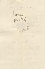 Image of Case 942 3. Letter from Revd S. returning completed papers  23 February 1887
 page 2