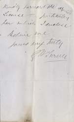 Image of Case 942 11. Letter from the Hemel Hempstead Home requesting a license for a girl who is to go into service in Harrow  26 March 1894
 page 2
