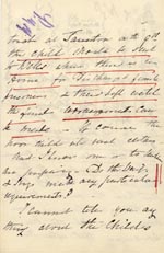 Image of Case 1024 5. Letter from Mrs Thompson  6 May 1887
 page 2