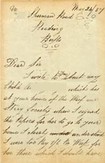 Image of Case 1024 8. Letter from A's father  24 May 1887
 page 1
