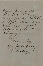 Image of Case 1024 15. Letter from Revd Leakey   c. late 1887
 page 2